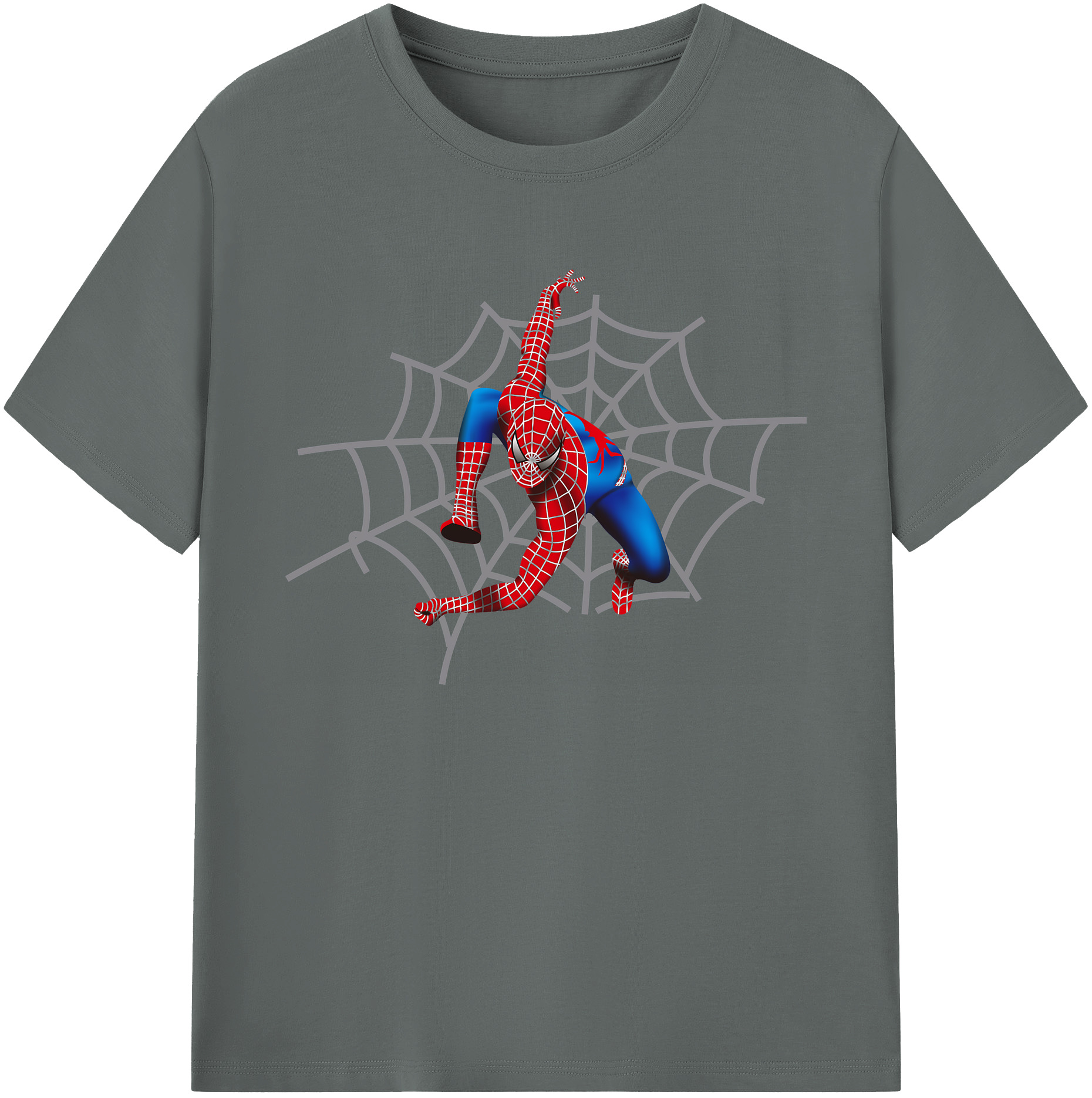 （画像用） Spider Man スパイダーマン 綿100％ メンズ半袖Tシャツ｜肌触りやわらか＆通気性